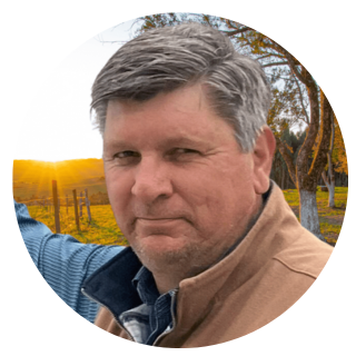 A man with greying hair in a round profile image with a rural sunset background, showcasing Tips for an Easy 3 Step Guide to Cook Striploin Steak.